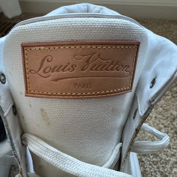 RARE Louis Vuitton Denim/Silver Skate Shoe Size 45 - Fits like US 12 - Picture 11 of 16